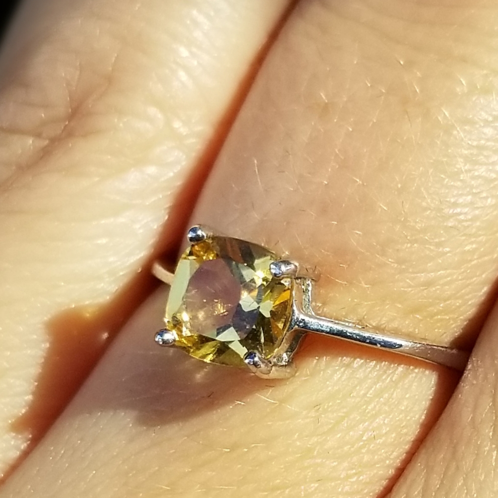 NEW Sterling Silver, Citrine Stone